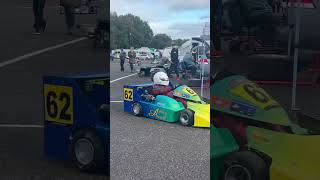 Superkarts into assembly area Oulton park oultonpark [upl. by Reid228]