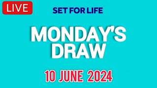 The National Lottery Set For Life draw results from Monday 10 June 2024  Live [upl. by Jolanta975]