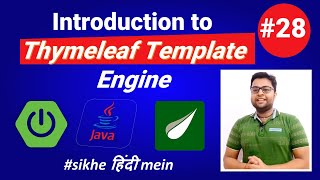 Complete Introduction to Thymeleaf Template Engine  Spring Boot Tutorial in HINDI [upl. by Christyna]