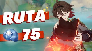 RUTA FARM 75 🐚Caracola Estelar🐚 Genshin Impact 44 [upl. by Kimmie969]