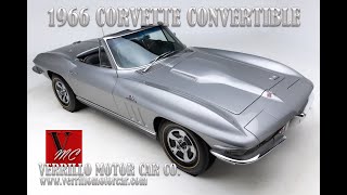 1966 Corvette Convertible 427 390HP Silver Pearl [upl. by Ramso]