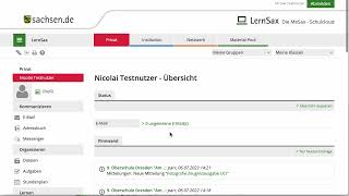 LernSax Tutorial Vertretungsplan aufrufen [upl. by Latea439]