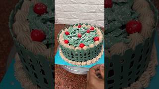 Chocolate green forest cake decoration ideas chocolatecake chocolate cake youtubeshorts [upl. by Dionysus]