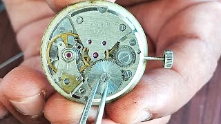 HMT WATCHMOVEMENT REPAIR AND SERVICINGMANUAL WINDING [upl. by Boykins]