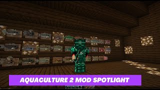 Minecraft Mod Spotlight Aquaculture 2  Mod tutorial [upl. by Eivlys]