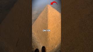 PARAGLIDER FINDS DOG ON TOP OF THE PYRAMIDS shorts [upl. by Nosauq]