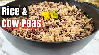 Oven Rice amp Cow Peas Too easy  Rice and Peas [upl. by Nylorak]