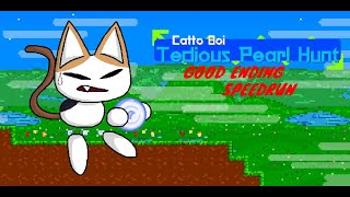 Catto Boi Tedious Pearl Hunt Any Good Ending Speedrun [upl. by Ahsaekal]