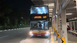 Tower Transit SG MAN ND323F A95 Batch 2 SG5744S on Service 169 departing Bus Stop 56091 [upl. by Dionis]