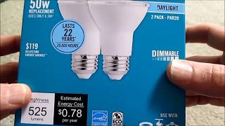 Ecosmart PAR 20 LED lightbulb review [upl. by Neddie]