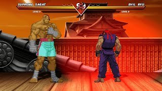 SUPREME SAGAT vs EVIL RYU  Street fighter  DEATH BATTLE‼️ [upl. by Anekahs]