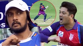 A Serious Fight Between Jisshu And Sudeep  SemiFinals  CCL 2016 [upl. by Kimmie]