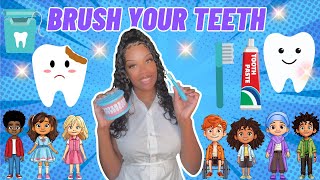 Brush Your Teeth Learning with Ms Houston Kids Songs  Nursery Rhymes [upl. by Ji714]