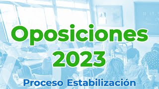 OPOSICIONES 2023  REUNIÓN INFORMATIVA Inscripción telemática y entrega de méritos [upl. by Clabo]