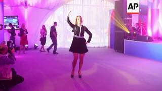 Foreign ministry spokeswoman dances to folk song [upl. by Ardnossak968]