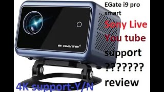 Best projector under 6kEgate New i9 Pro Smart  Sony Liv amp You tube app support in Projector [upl. by Asa360]