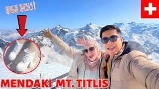 MENDAKI GUNUNG SALJI MT TITLIS 3238m GUNA HIGH HEELS 😱 [upl. by Llenyar]