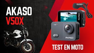 AKASO V50X📸🔥 Una de las mejores CÁMARAS DEPORTIVAS relación CALIDADPRECIO prueba en moto🏍️ [upl. by Leahci]