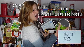 1Tag nur ABGELAUFENES Essen 🍝🤮  2014 HILFE 🤢 [upl. by Ainecey320]