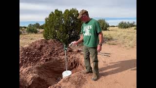 Yard Hydrant Installation using a 5 gal bucket 20221030 [upl. by Eirelam]