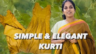 PLEATED KURTI STITCHING  MALAYALAM  MIDDLEGLOW [upl. by Anivle466]