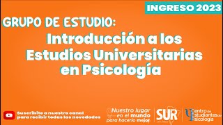 INGRESO 2023 Grupo de Estudio UNIDAD 3 [upl. by Ehman513]