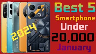 Top 5 Best Smartphone Under 20000 Budget January 2024। Best 5 Value For Money phone 20K mobile [upl. by Dorolice704]