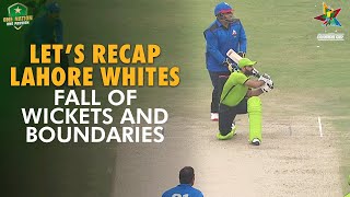 Lets Recap Lahore Whites FOW amp Boundaries  Lahore vs Karachi  Match 13  Pakistan Cup 202324 [upl. by Yral]