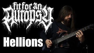 FIT FOR AN AUTOPSY  Hellions GUITAR  INSTRUMENTAL COVER  TABS [upl. by Apoor581]