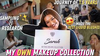 Launching my OWN MAKEUP COLLECTION with PAC Cosmetics PAC x Sarah Beyond Dreams Collection Journey [upl. by Seyer]