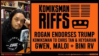 Counterpoints to Chris Tan and Richard Heydarian Rogan Endorses Trump and BINI News [upl. by Carleen]