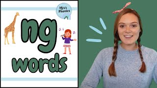 ng Words  Blending Phonics  ng Words with Pictures  Learn to Read  British Teacher [upl. by Laughlin]