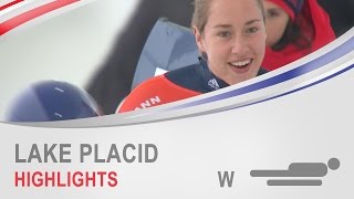 Lake Placid Highlights  Womens Skeleton World Cup Tour 20142015  FIBT Official [upl. by Seavey]