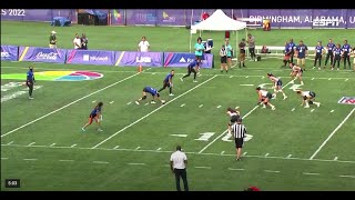 México vs Panama Semi final Flag Football World Games 2022 [upl. by Greer]