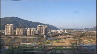 China High Speed Rail from Wenzhou South Station 溫州南站 to Qing Tian 青田  High Speed Rail  China [upl. by Mun57]