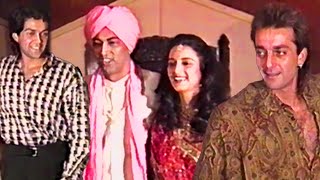 Vindu Dara Singh amp Farah Naaz Wedding  Sanjay Dutt Bobby Deol Raveena Tandon [upl. by Bocoj]