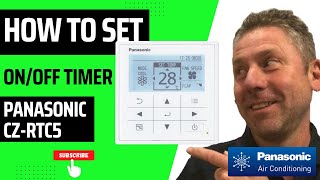 Panasonic CZRTC5 Wall Controller  How to Set SIMPLE ONOFF Timer [upl. by Emmaline673]