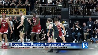 Braden Smith Receives Preseason Honor [upl. by Adnovaj]