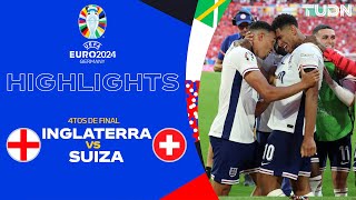 HIGHLIGHTS  Inglaterra vs Suiza  UEFA EURO 2024  4tos  TUDN [upl. by Nomrej]