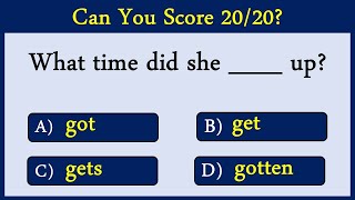 Mixed English Grammar Quiz CAN YOU SCORE 1010 [upl. by Eidoc]