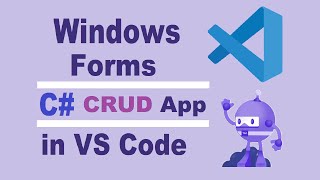 How to Create Windows Forms C CRUD App in VS Code HindiUrdu [upl. by Arutak685]