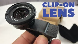 Wide Angle and Macro ClipOn Smartphone Camera Lens by BullyEyes Review [upl. by Ginni900]