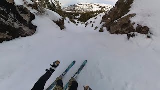 Notch Chute Sisters Chute and The Drain at Kirkwood [upl. by Erund990]