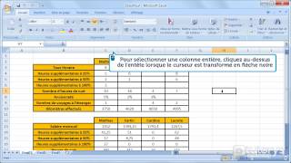 Comment sélectionner des cellules avec Excel 2007 [upl. by Alac]