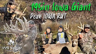 Iowa Peak Rut Delivers 195” Green Score Unseen Giant  Drew Glenn [upl. by Arabella]