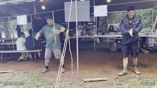 Scoutmaster Hang the Log Challenge  Troop 33 [upl. by Tselec]