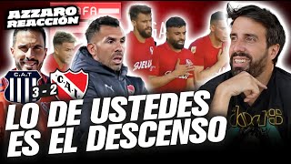 INDEPENDIENTE PERDIÓ 3 A 2 CON TALLERES Y QUEDÓ ELIMINADO  AZZARO REACCIÓN [upl. by Frerichs]