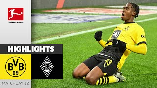 Borussia Dortmund  Borussia Mgladbach 42  Highlights  MD12 – Bundesliga 202324 [upl. by Nylhsoj]