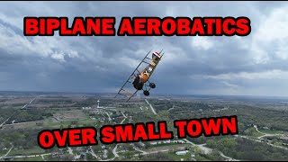 Biplane Aerobatics over Louisville Nebraska May 1 2024 [upl. by Aleacim647]