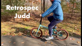 Retrospec Judd SingleSpeed Folding Bike Review [upl. by Greenquist]